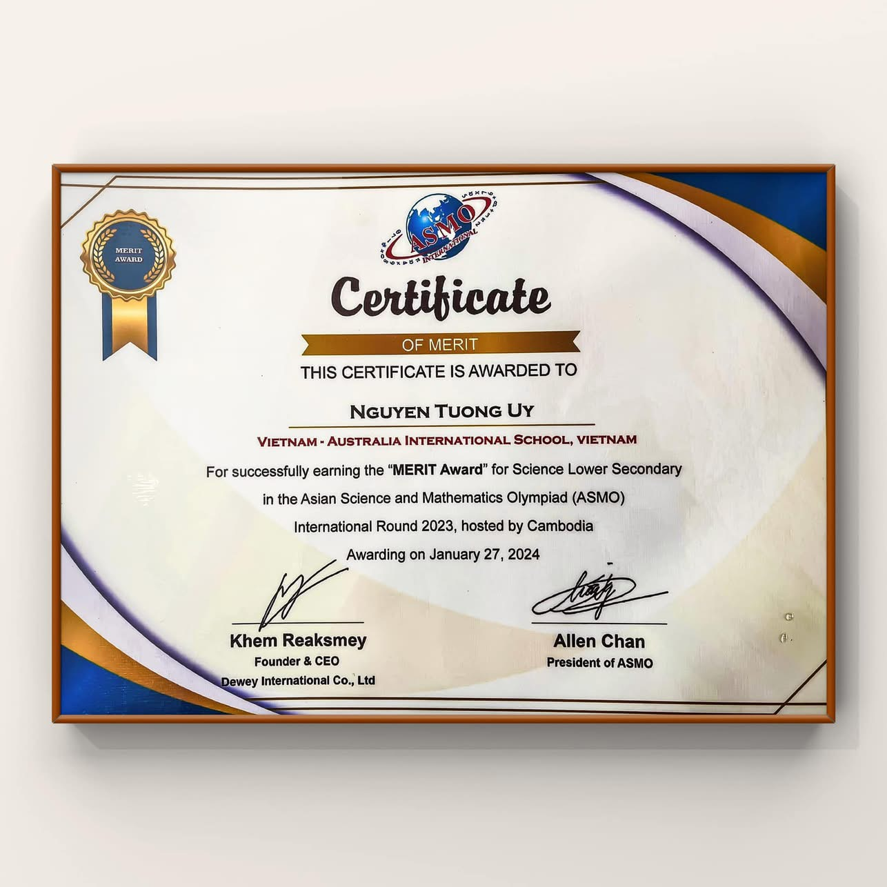 The Asian Science and Mathematics Olympiad (ASMO) 2024