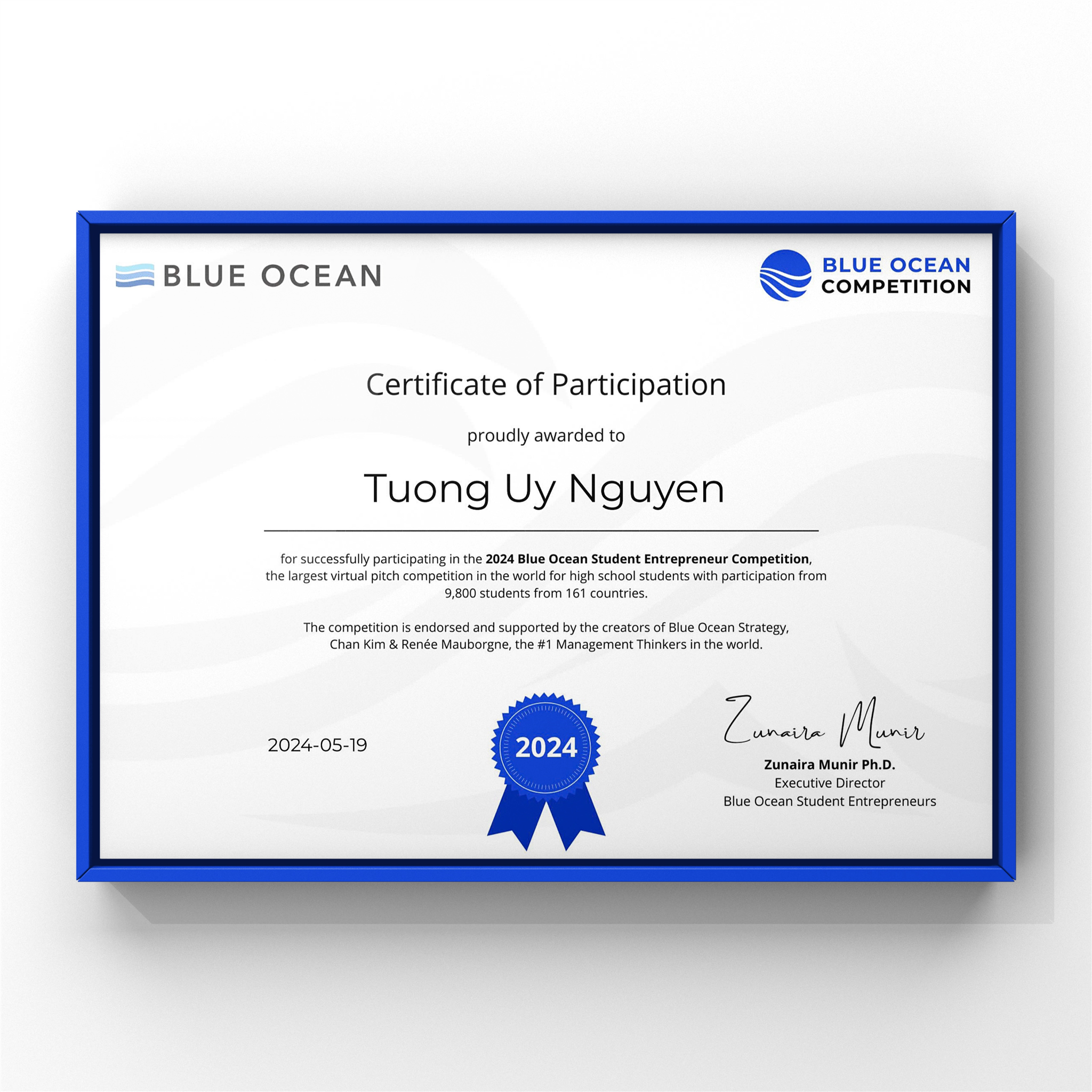 2024 Blue Ocean Student Entrepreneurship Competition